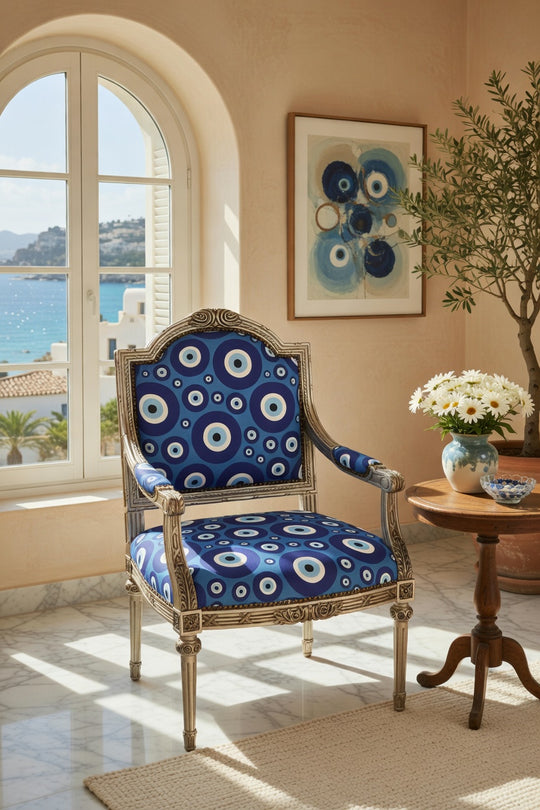 Evil Eye Chair - Blue