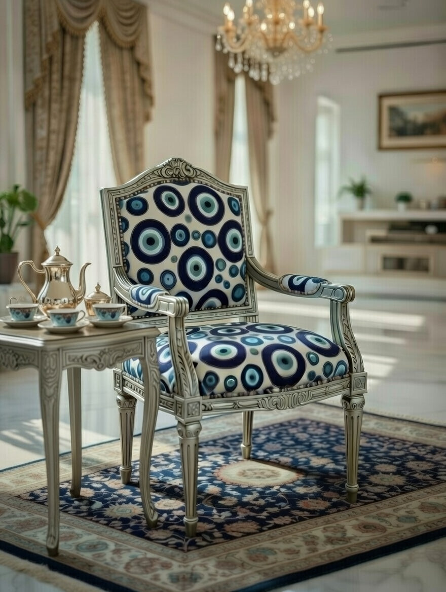 Evil Eye Chair - White